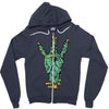 west side Zipper Hoodie