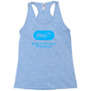 nerdy to the power of awesome Racerback Tank