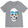 skull holiday V-Neck Tee