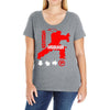 hadouken ryu Ladies Curvy T-Shirt