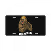 bear khabib License Plate