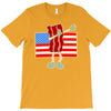 bacon american flag dab T-Shirt