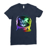 astronaut space cat Ladies Fitted T-Shirt