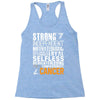 Strong Independent Motivated Cancer Racerback Tank