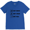 Don't drown crash walk Tee Swim Bike Run Triathle V-Neck Tee