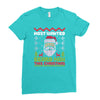 most wanted beard man this christmas Ladies Fitted T-Shirt