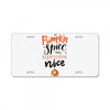 pumpkin spice and everything nice License Plate