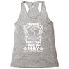 Never Underestimate Dog Rescuer Who Was Born May Racerback Tank