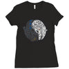 sci fi yin yang Ladies Fitted T-Shirt