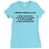 i know i swear a lot Ladies Fitted T-Shirt