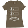 13/8 6/4 These Are Difficult Times Ladies Fitted T-Shirt