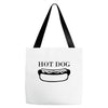 hot dog Tote Bags