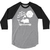 never give up on dreams ladies fitted 3/4 Sleeve Shirt