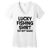 luck fishing Women's V-Neck T-Shirt