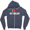 i love my dildo Zipper Hoodie