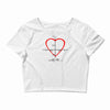 geek love shirt Crop Top