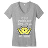 purrfect day Women's V-Neck T-Shirt
