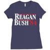 reagan bush '84 Ladies Fitted T-Shirt