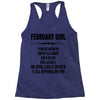 Super February Girl Racerback Tank