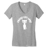crazy cat lady Women's V-Neck T-Shirt
