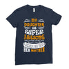 My Daughter Is Super Awesome Her Mother Ladies Fitted T-Shirt