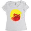 Peach Trump T-Shirt Women's Triblend Scoop T-shirt