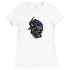 skull modile head Ladies Fitted T-Shirt