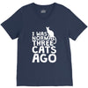 i was normal three cats ago lol funny cat V-Neck Tee