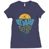let the sea, set you free Ladies Fitted T-Shirt