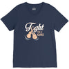 Fight For a Cure Uterine Cancer Awareness V-Neck Tee