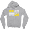 same shirt different day Zipper Hoodie