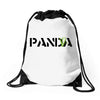Panda Write T-Shirt Drawstring Bags