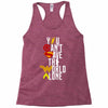 you can't save the world alone Racerback Tank