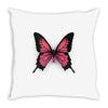 breast cancer butterfly Throw Pillow