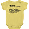Feminism Noun Baby Onesie