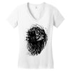 lion Women's V-Neck T-Shirt