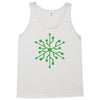snowflake geek usb green Tank Top