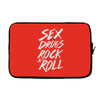 sex drugs rock n roll Laptop sleeve