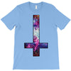 inverted galaxy cross funny  religion banter space fashion new T-Shirt