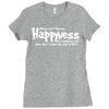 money can't buy you happyness, but hookers and coke don't make me sad Ladies Fitted T-Shirt