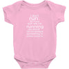 i don't run Baby Bodysuit