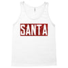 santa red glitter Tank Top