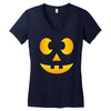 funny halloween jack o lantern kids Women's V-Neck T-Shirt
