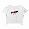 bazinga logo inspired by the big bang theory ideal birthday gift Crop Top