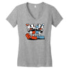Cuphead and Mugman Women's V-Neck T-Shirt