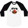 animal face 3/4 Sleeve Shirt