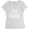 Only the Best Dads get Promoted to Papa Women's Triblend Scoop T-shirt