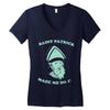 saint patrick made me do it Women's V-Neck T-Shirt