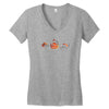 spooky kitties Women's V-Neck T-Shirt
