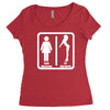your girlfriend vs my girlfriend funny pub jokr  impress your friends! Women's Triblend Scoop T-shirt